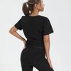Kompresní krátký rukáv na pocení Spalování tuků Tréninkové kompresní trička Posilovna Fitness