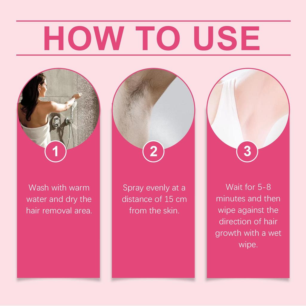 Hair Removal Spray Permanent Remove Armpit Leg Arm Intimate Areas Hair Soothing Delay Hair Growth Painless Depilatory For Women
