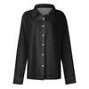 Women's Shirt Blouse Solid Color Button Long Sleeve Casual Basic Shirt Collar Regular Top