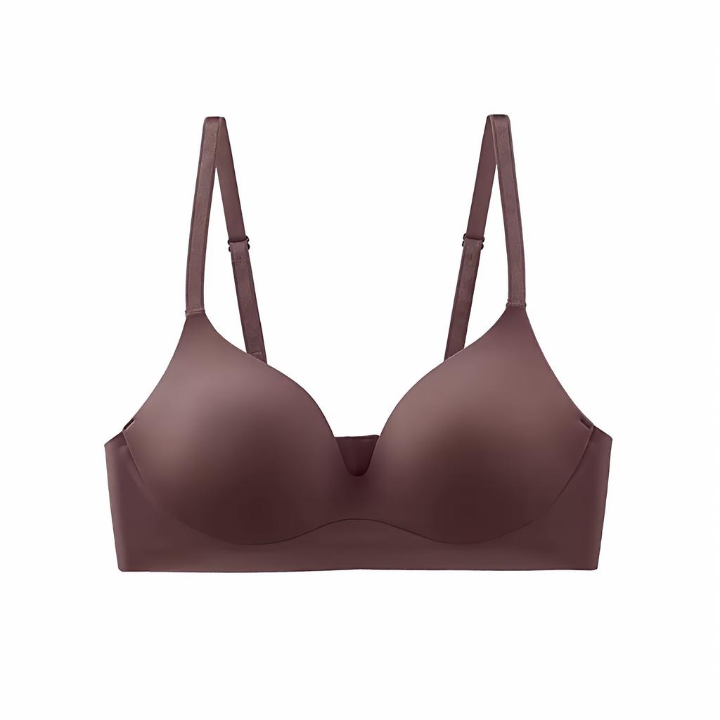 Japanese simple seamless underwear women's thin small breasts gather and pull up the support to prevent sagging breathable bra cover