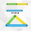 10ks/sada Magnetické geometrické proužky 4-10cm Nástroje Stavební polygonové učební pomůcky