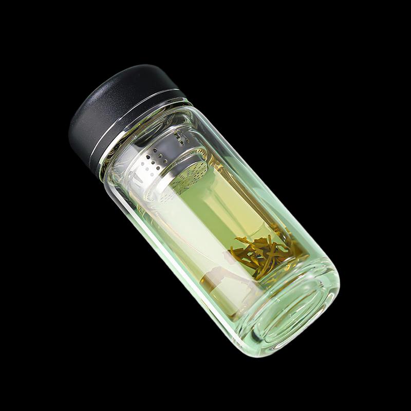 Shangqi Double Wall Insulated Glass Tea Infuser Bottle