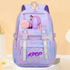 Campus Trend Animation Cartoon Letter Printing Backpack Lightweight Ridge Protection Large Capacity Student School Bag