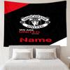 Custom Name Manchester United Print Tapestry, Backdrop, Easy Setup, Ideal for Bedroom, Office & Living Room, with Aesthetic Wall Hanging Decor.