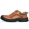Men's Cowhide Boots Outdoor Non-slip Sports Ankle Boots Thickened Mountaineering Low-top Shoes Short Boots
