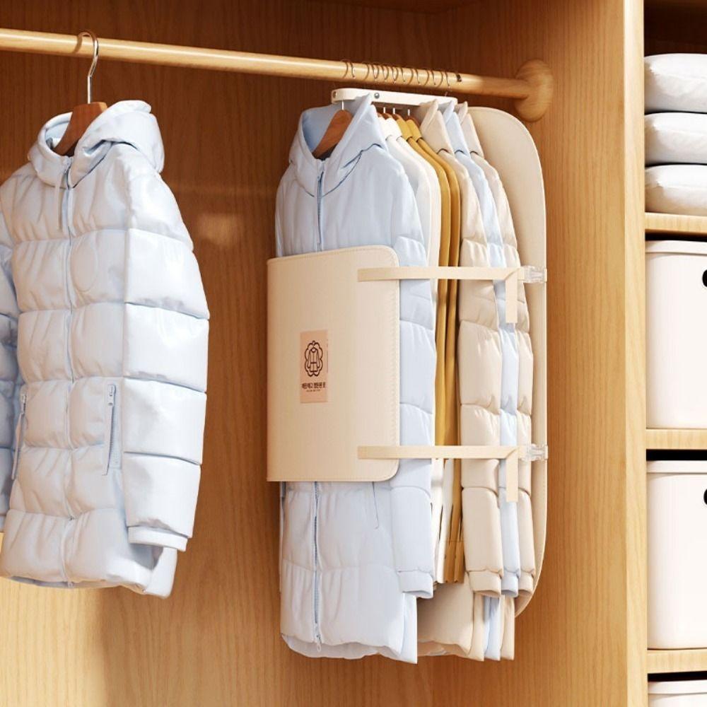 Oxford Cloth Clothing Compression Board Large Capacity Dust-proof Clothes Dust Cover Folding Space Saving Suit Cover Storage Bag