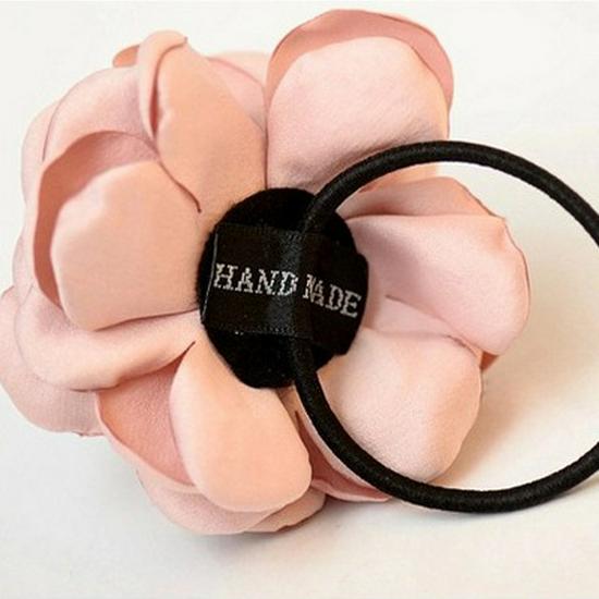 Korean Fashion Fabric Floral Hair Accessory: Camellia Rose Hairband