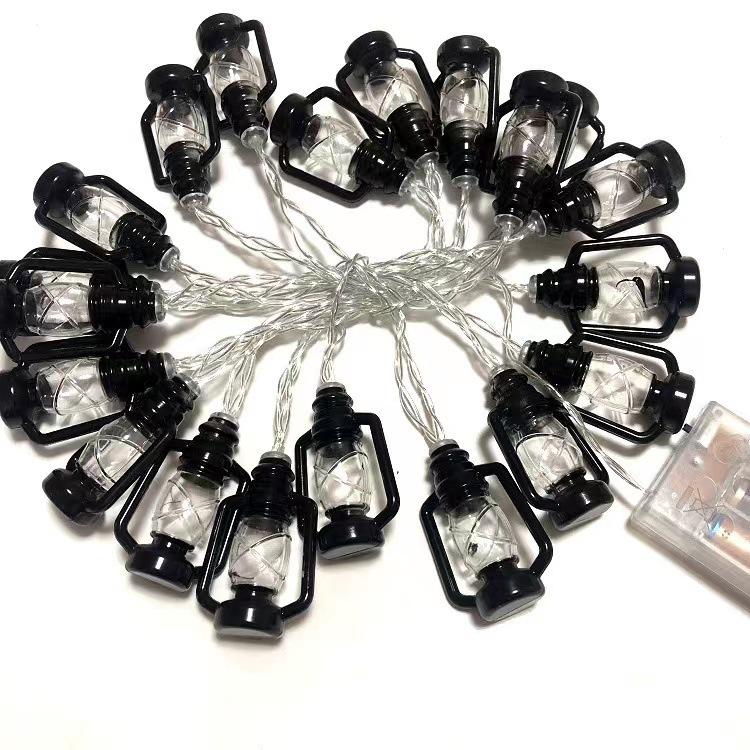 Solar LED Kerosene Lantern String Lights for Camping and Decor