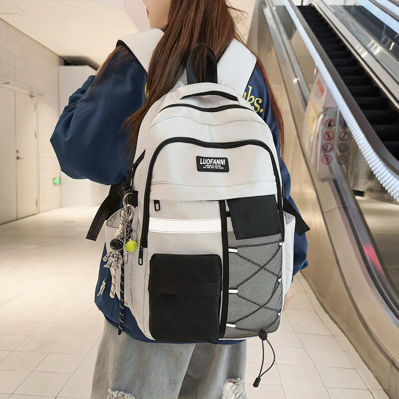 Senior High School Student Schoolbag Women's Large Capacity Travel Backpack Men's Campus Sports Backpack