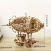 New 3D Wooden Airship Mechanical Model Kit - Adult Puzzle, Handmade Assembly, Christmas Halloween Gift, Home Decoration