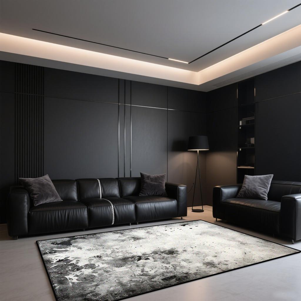 Moderner Luxusteppich für Wohnzimmer Große Fläche Abstrakte Dekoration Tuschewasch-Teppich für Schlafzimmer Büro Couchtische Waschbare Matten