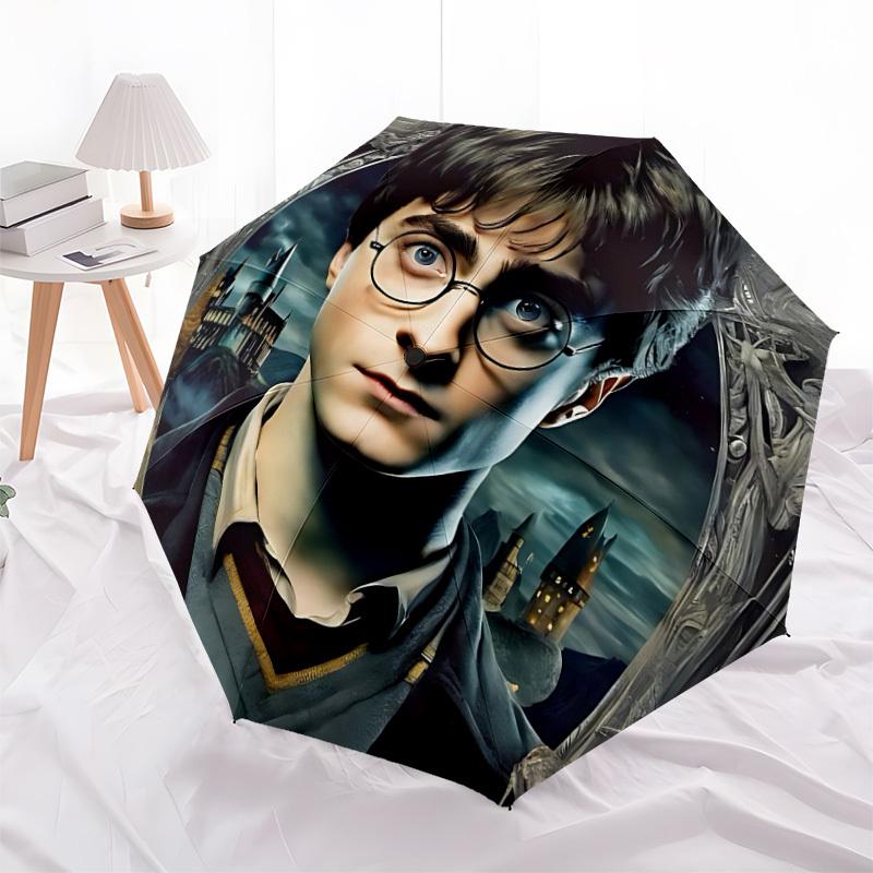 1PC Harry Potter Automatic Folding Umbrella | Vibrant Motif & Compact Design for Everyoneyy250930003