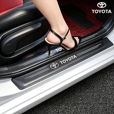 Car Door Threshold Protective Stickers Anti Scratch Waterproof Decal For Hilux Corolla RAV4 Camry Highlander Yaris Cross