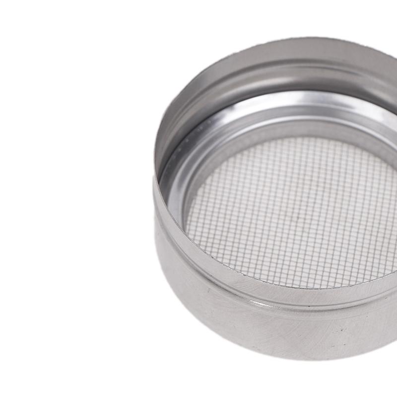 1 Stück Edelstahl Kaffee Shaker Kakao Schokolade Mehl Puderzucker Sieb Filter mit Deckel Küche Kuchen BBQ Küchenwerkzeuge