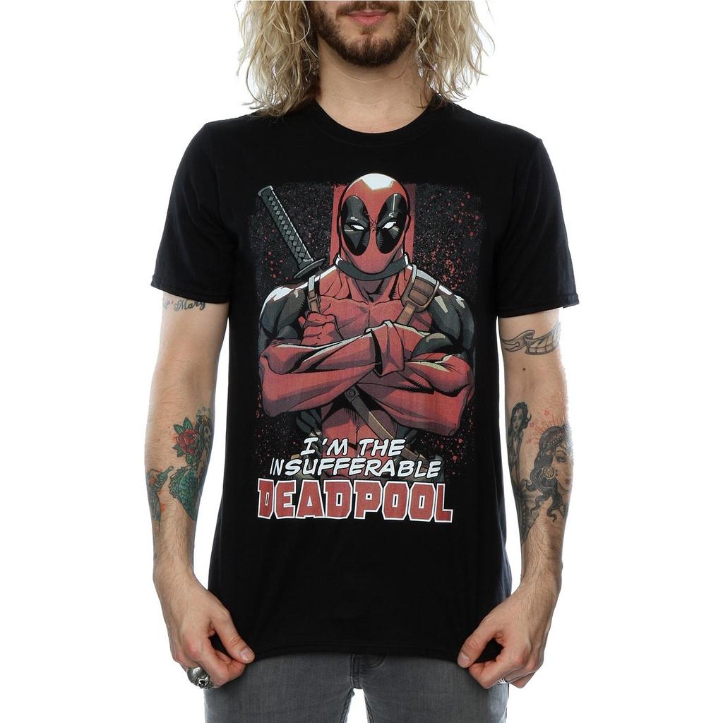 Marvel Mens Deadpool Crossed Arms T-Shirt