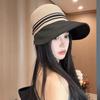 Summer Women Visors Hat Foldable Wide Brim Empty Top Straw Hat Outdoor UV Protection Female Beach Caps adjustable Sun Hats
