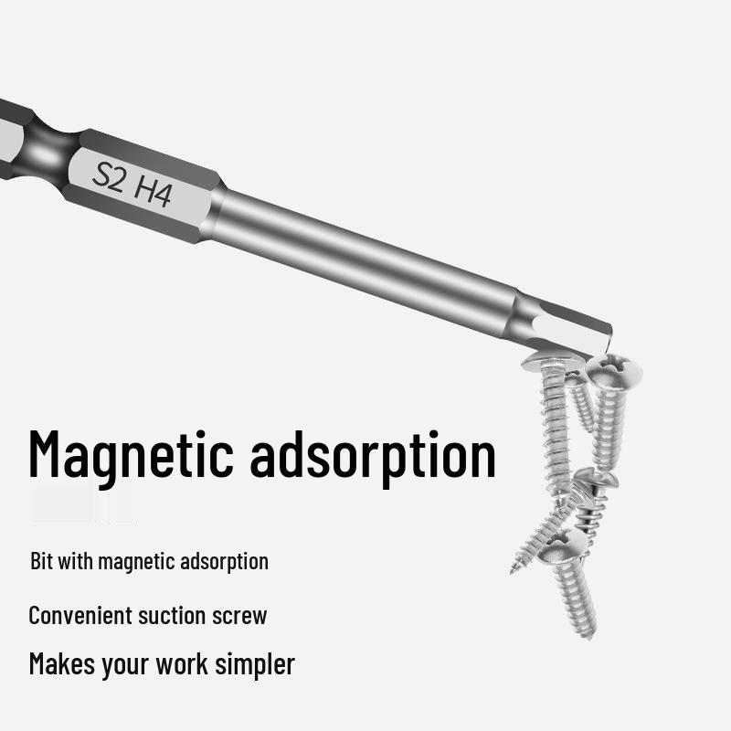 Erweiterter S2 Magnetischer Sechskant Bit Elektrischer Schraubendreher Schraubenschlüssel