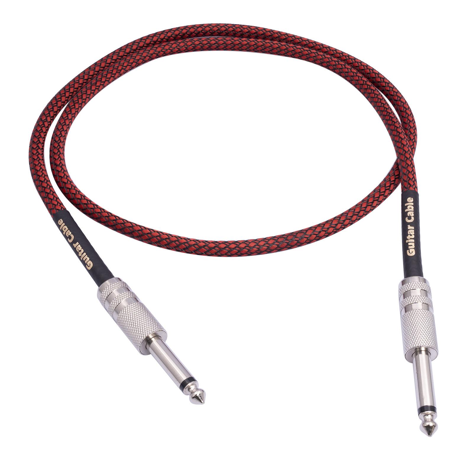 

Clear and Noise Reducing Music Cable 6.35mm Male to Male Guitar Cord for Musicians Professionals Music Enthusiasts 1000