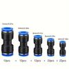 80pcs Quick Connect Air Hose Fittings Kit - Metal Push-to-Connect Pneumatic Connectors, Universal Thread, Leak-Resistant