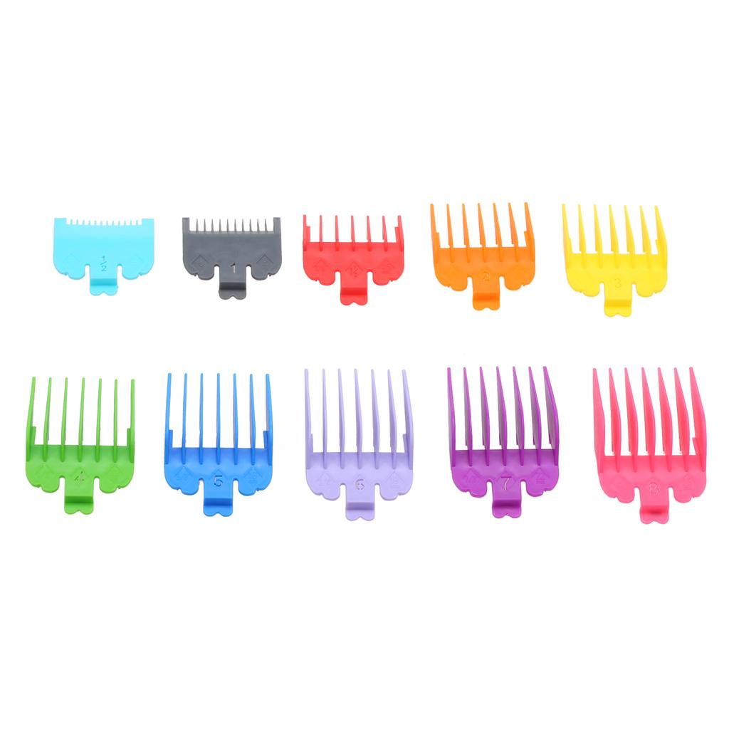 10PCS Hair Clipper Guide Comb Set for Wahl Hair Clippers Limit Combs Hair Trimmer Guards Attachments Hair Salon Tool Set