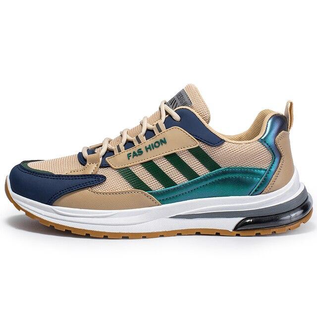 Men Trend Running Shoes Air Cushion Sneakers Comfortable Casual Shoes Men Cushioning Lace-Up Footwear Fashion