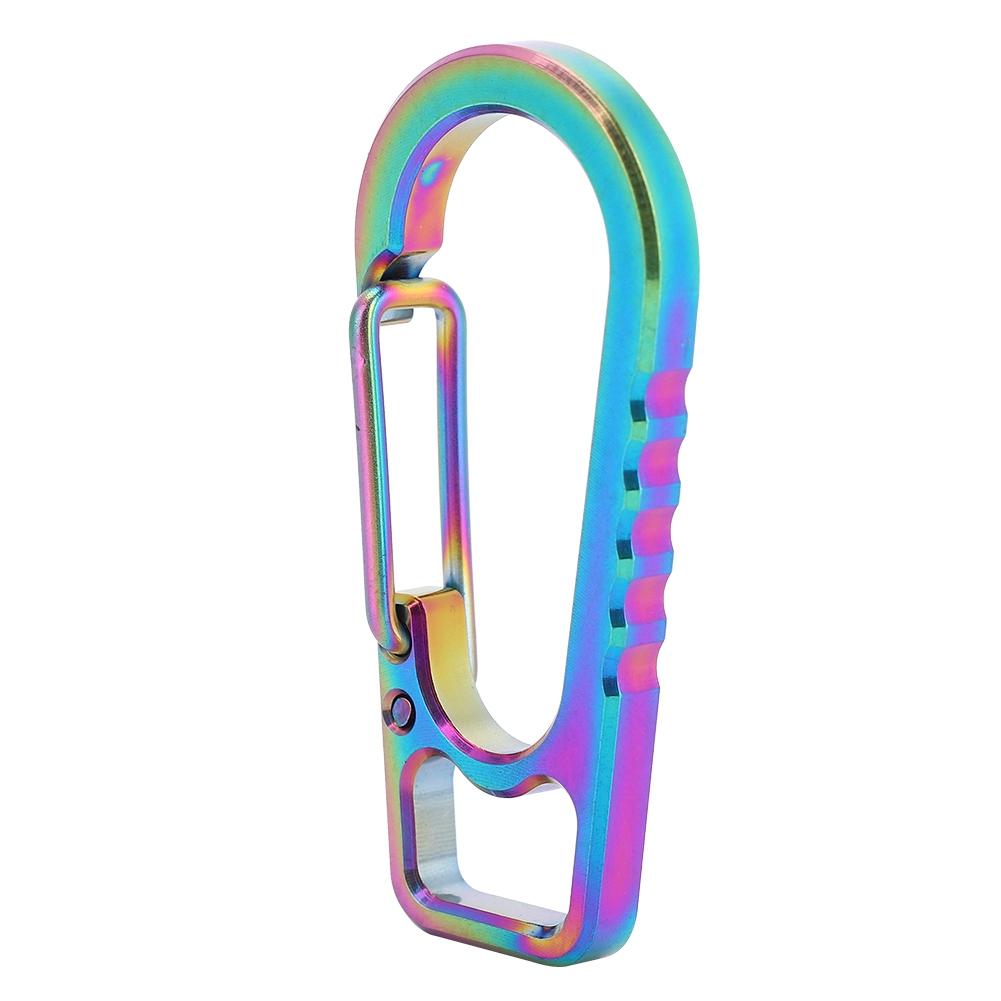 Spring Loaded Keychain Carabiner Multicolor Snap Hook New Belt Hang for Flashlight