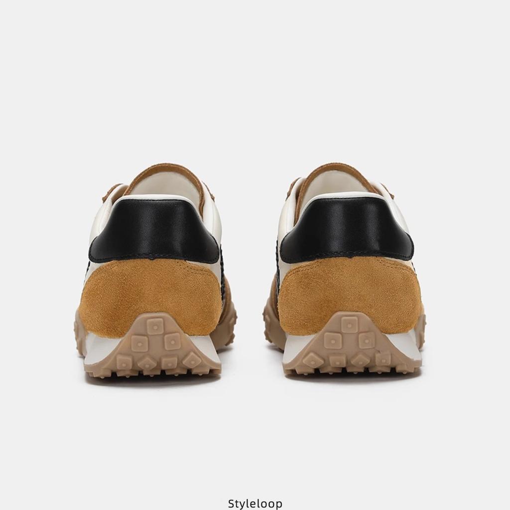 Leather Retro Soft-soled German Training Shoes Color Matching Platform Sports and Leisure Board Shoes 2025 Spring New Forrest Gump Shoes Women