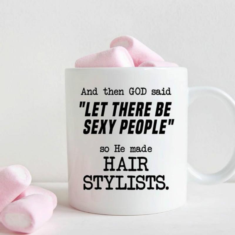 Buy Funny Hair Stylist Coffee Mug, Gift for Hairdressers at affordable
