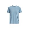 T Shirts Men's Blue Crew Neck Moderate Straight Fit 1373724-490