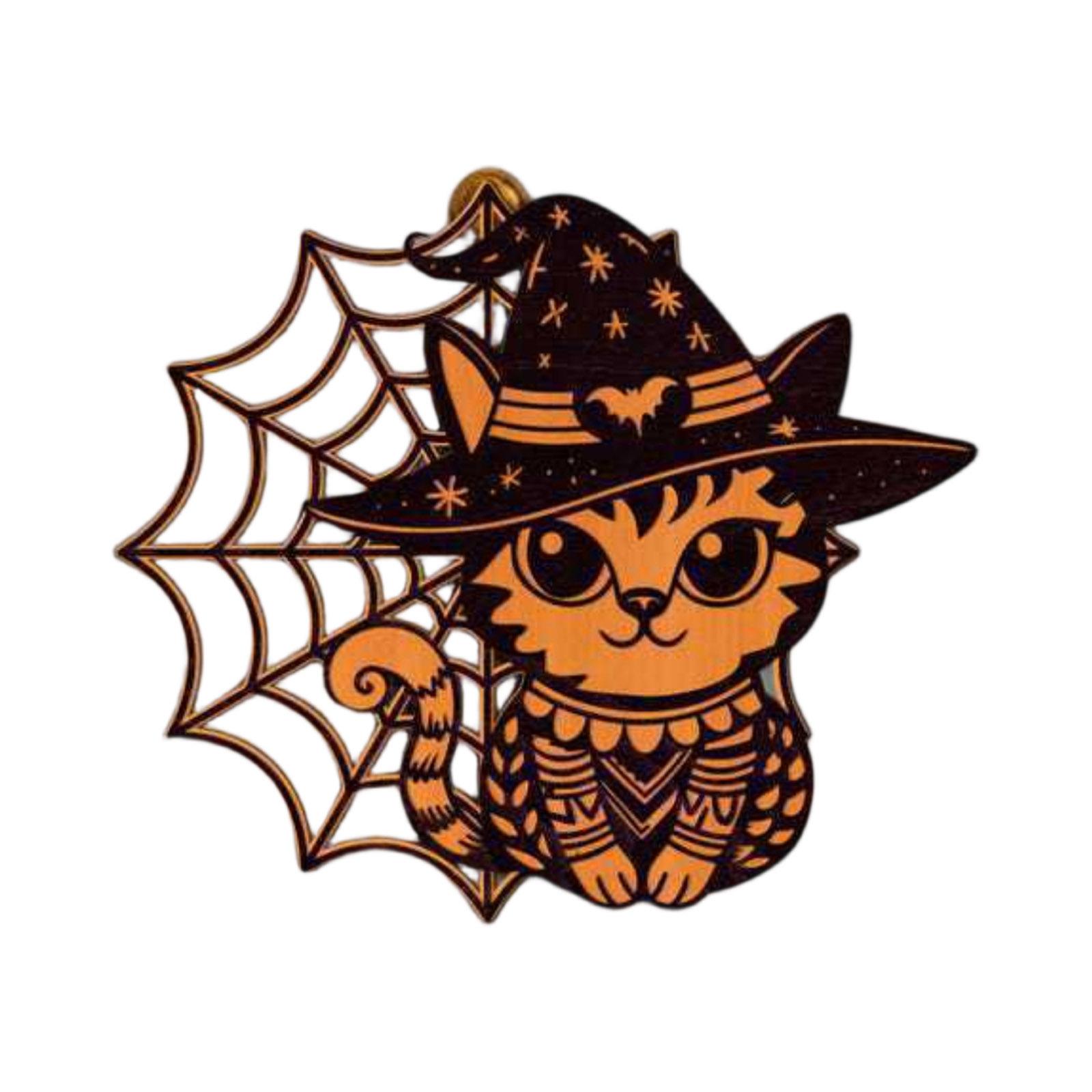 

Хэллоуин Подвеска на дверь Деревянное ремесло Хэллоуин Украшение Праздничные принадлежности Декоративная подвесная табличка One Size