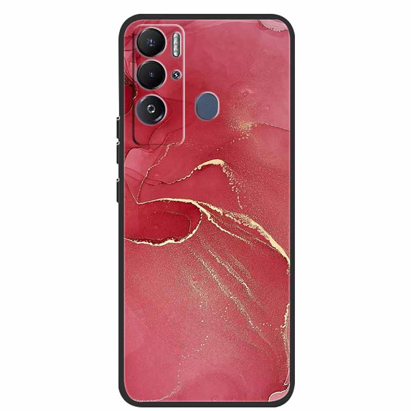 For Tecno Pova Neo Case Marble Soft Silicone Back Cover Phone Case for Tecno Pova Neo Bumper Coque LE6 Shockproof PovaNeo Funda