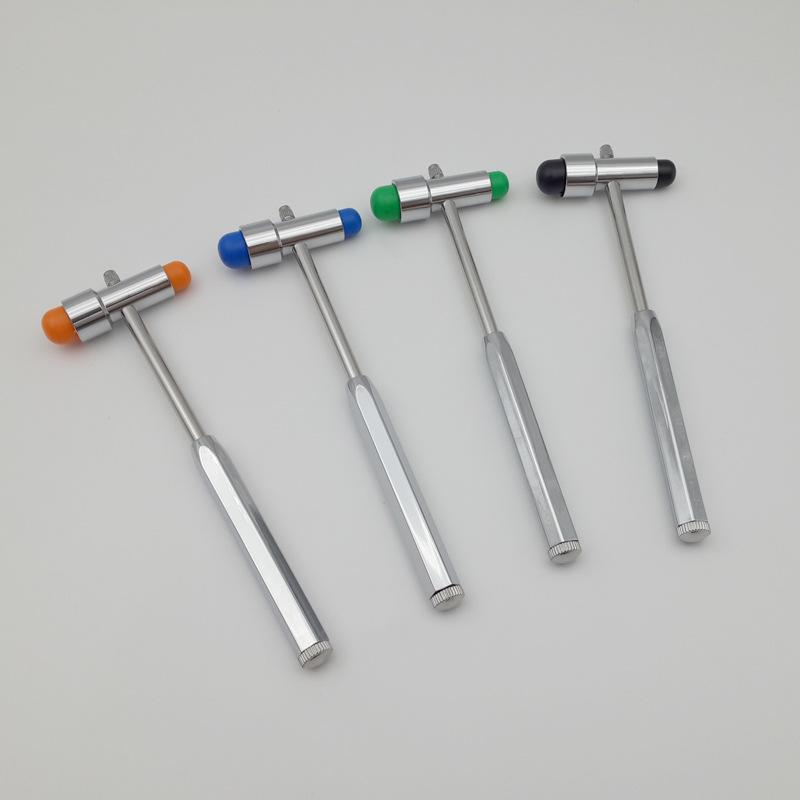 Multifunksjonell diagnostisk hammer i rustfritt stål med skala og rull