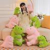 New Simulated Dinosaur Plush Toy Doll Lazy Little Dinosaur Sleeping Pillow Doll Birthday Gift for Girls
