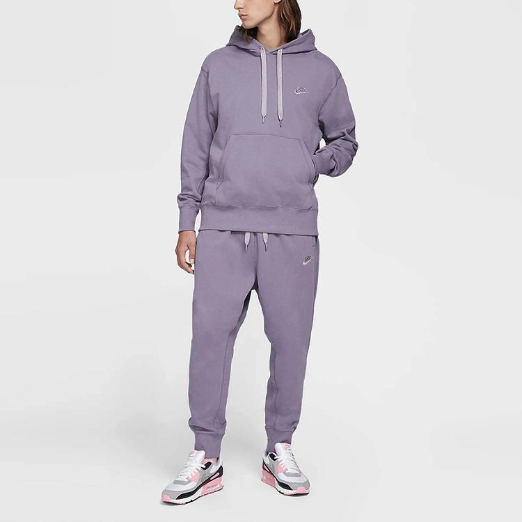 Nike French Terry Hooded Pullover Sweatshirt Men Tops Purple DA0024-588