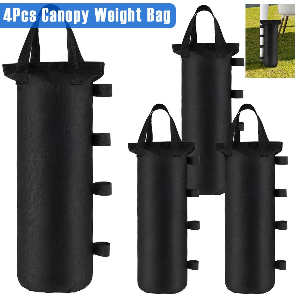 4Pcs Canopy Weight Bag Oxford Cloth Empty Weighting Sand Bag with Handle Reusable Canopy Tent Leg Sandbag for Filling Sand Stone