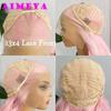 Platinum Blonde Lace Front Wig Long Body Wave Synthetic Lace Hair 13x4 Frontal Lace Natural Hairline Daily Wear Cosplay Wigs