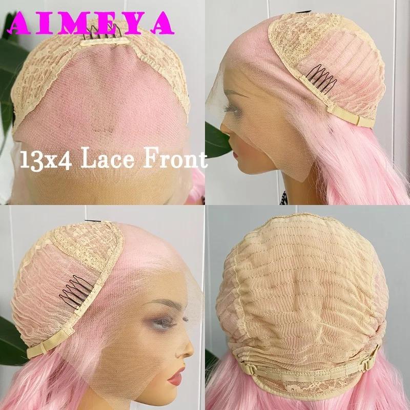 Platinum Blonde Lace Front Wig Long Body Wave Synthetic Lace Hair 13x4 Frontal Lace Natural Hairline Daily Wear Cosplay Wigs