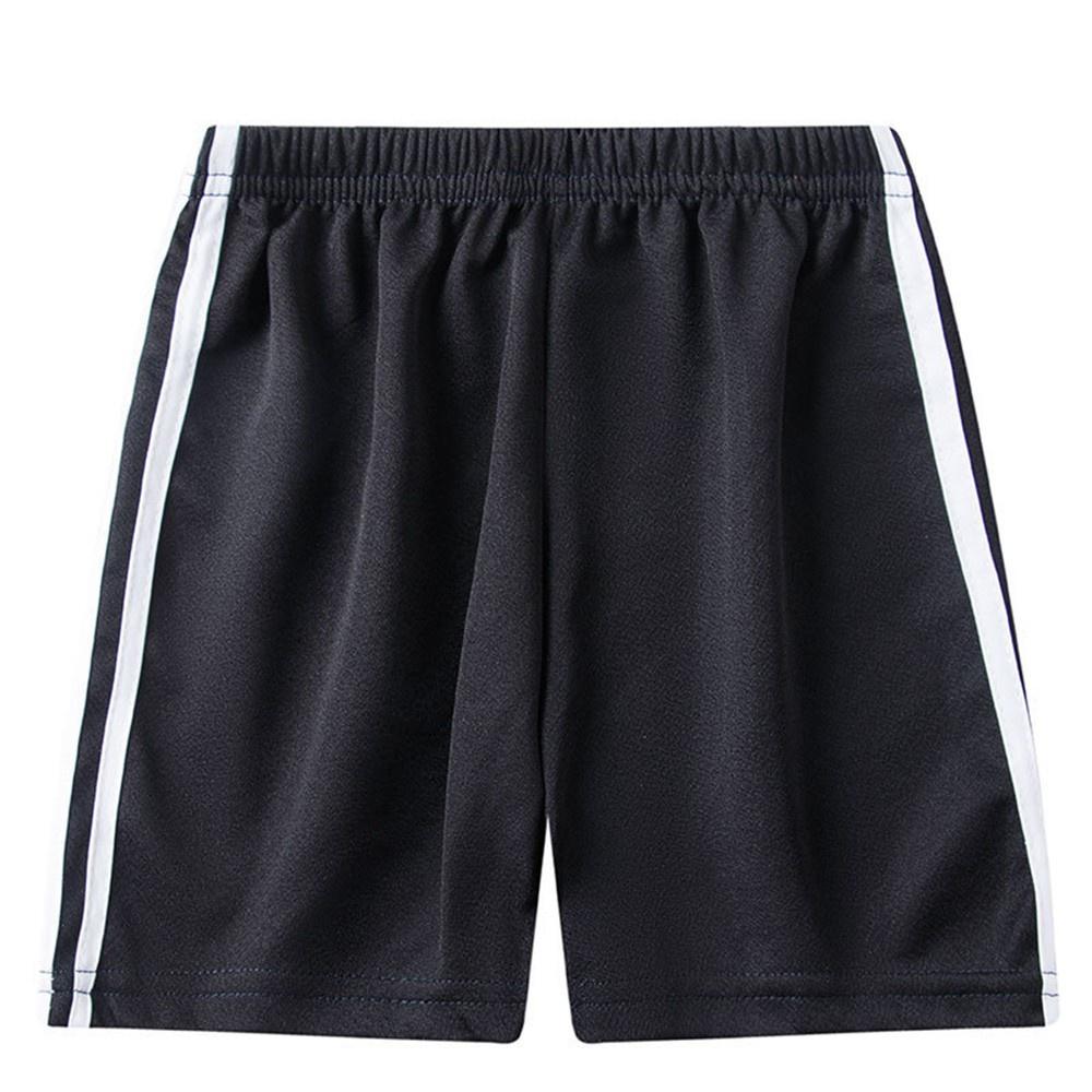 Freshfree Elastische taille shorts kinderen kinderen witte zijstreep broek meisjes jongens zomer losse broek 100