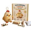 DIY Animal Sewing Crafts Set DIY Patchwork Animal Kits for Adults Beginner Precuts Florals Fabric Sewing Set