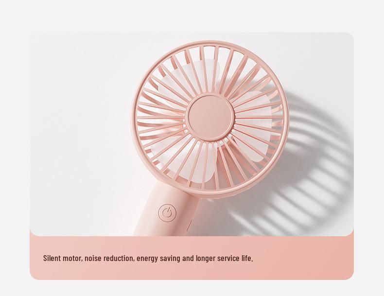 2025 Mini USB Portable Silent Handheld Fan for Office & Students - Free Logo Gift
