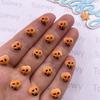 50pcs Resin Painted Halloween Decor Mini Colorful Skull Art Nail Flatback Rhinestone Applique DIY Wedding Scrapbook Decor Crafts