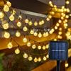 5/7/12M Waterproof Solar Bubble Ball Light String Lights Outdoor Crystal Globe String Light Garden Party Christmas Decoration