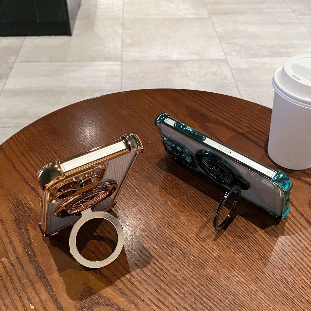 Anwendbar auf iPhone 16 Handyhülle Gyro Magnetische Saug Halterung 14 Apple 15 Promax Airbag Fallschutz Silikon