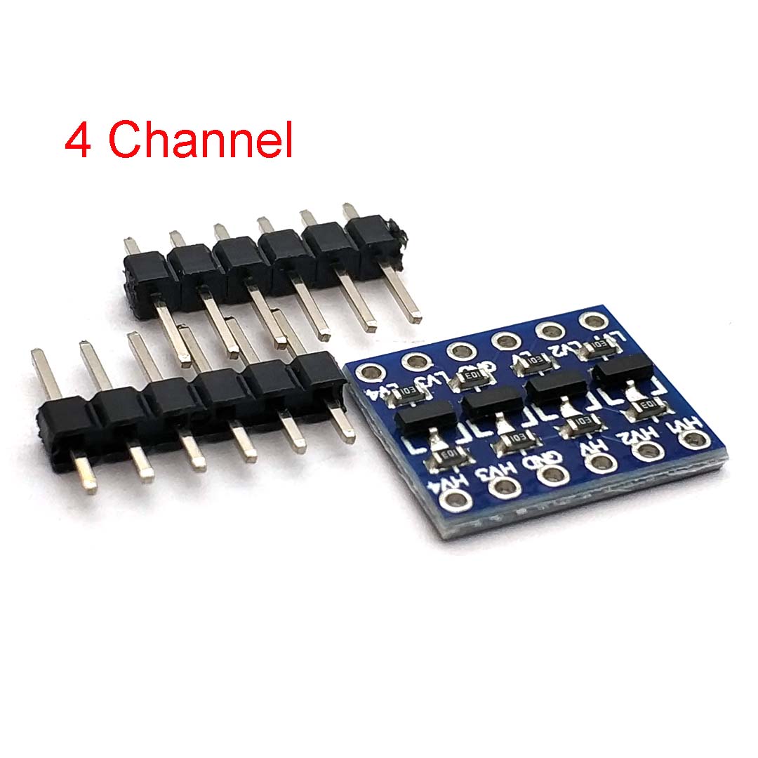 

2/4/8-канальний IIC I2C перетворювач логічних рівнів Двонаправлений модуль плати 2 4 8-канальний DC 3,3 В/5 В з пінами для Arduino Raspberry Pi Type 2