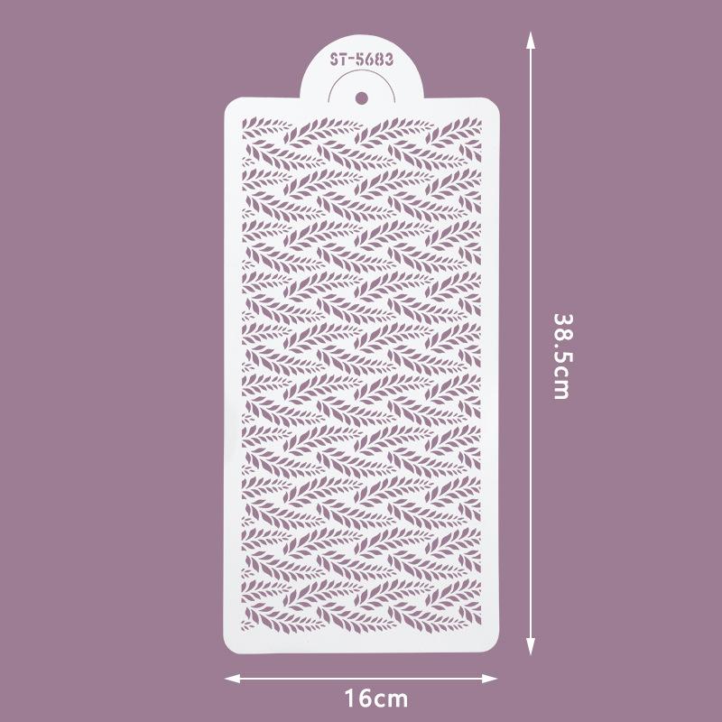 Cake Lace Spray Pattern, DIY Baking Edge, Sugar Powder Screening Tool, Hollow Graffiti, Printing Template, Baking Tool