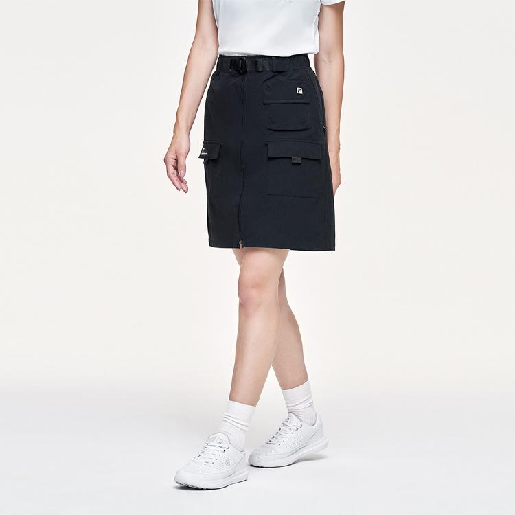 FILA Athletics Woven Multi-Pocket Work Skirt Women skirts Black A11W111321F-BK