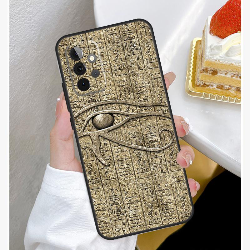 Sacred Eye of Horus Egypt Fresco Case For Samsung Galaxy A53 A33 A23 A13 A15 A25 A35 A55 A54 A34 A14 A51 A12 A32 A52 Cover