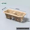 Disposable Pulp Double Cup Holder Tray