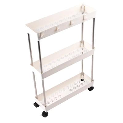 Shelving Unit Supretto with 3 Shelves On Wheels (8359)