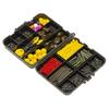 143/145Pcs Carp Fishing Accessories Set with Double-Sided Box Fishing Hook Lure Sleeve Float Swivel Needle Men Carp Fishing Gear